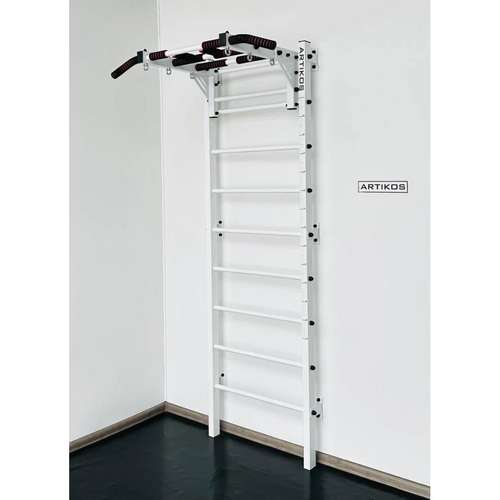 Шведська стінка Artikos біла металева з знімним турніком