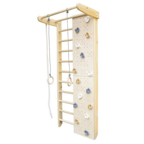 Спортивный уголок КОМБИК СКЕЛЕЛАЗ с канатом и колечками