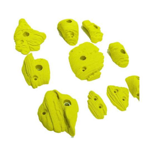 Зацепы для скалодрома 10 шт. размер М "Скала" желтые