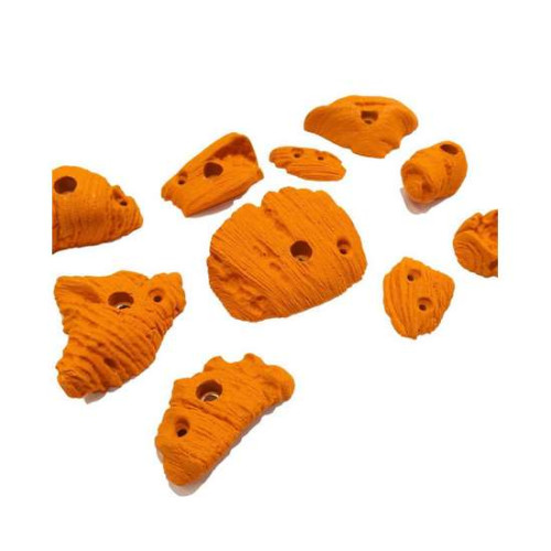 Зацепы для скалодрома 10 шт. размер М "Скала" оранжевый