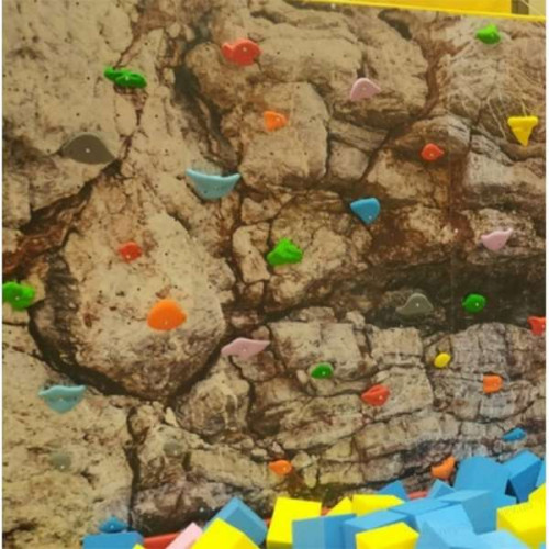 Проект скалодром с фотопечатью Скалистой стены индивидуальный просчет