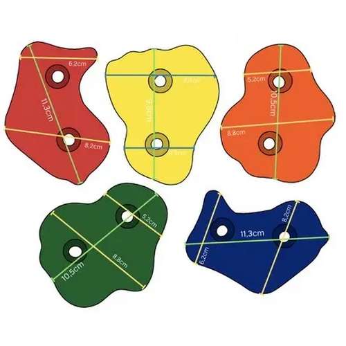 Зацепы для детского скалодрома 5 шт. пластиковые L-размер пастельный ✅ хорошие характеристики Зацепы для детского скалодрома 5 шт. пластиковые L-размер пастельный ✅ хорошие характеристики