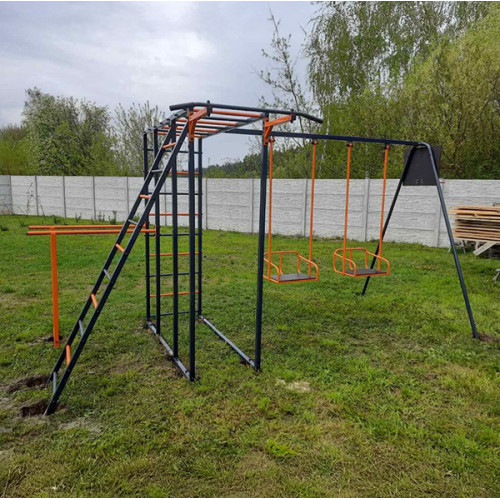 Спортивный игровой металический уличный комплекс Титан без горки Спортивный игровой металический уличный комплекс Титан без горки