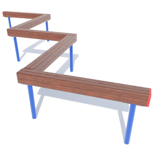 Бревно изогнутое для детской спортивной площадки