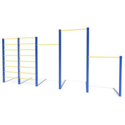 Спортивный турник тройной комбинированный