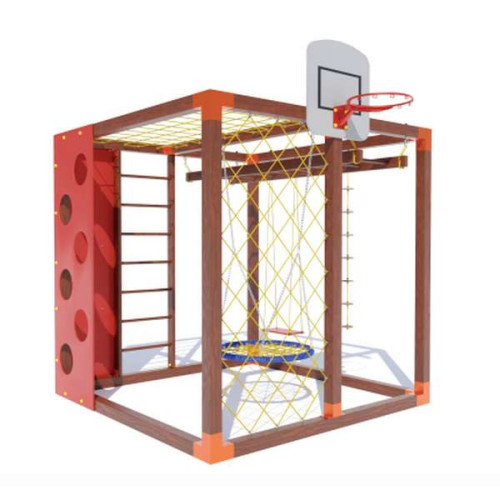 Гимнастический детский комплекс Куб с качелей Гнездо аиста