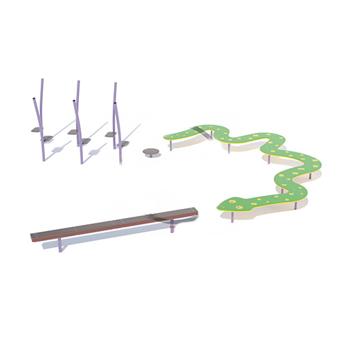 Дитяча гімнастична композиція Змійка на спортивний майданчик