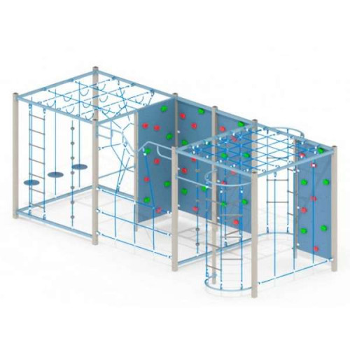 Дитячий спортивний комплекс вуличний з канатами на спортмайданчик Дитячий спортивний комплекс вуличний з канатами на спортмайданчик