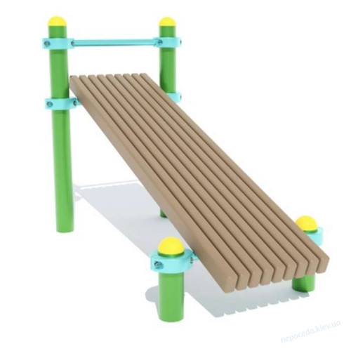 Скамейка с упором для пресса на спортплощадку