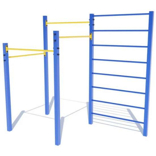 Гимнастический комплекс турник со шведской лестницей уличный DIO675
