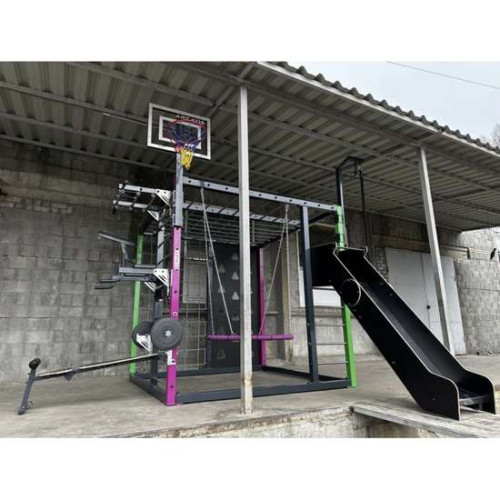 Спортивный комплекс Куб металлический для улицы максимальная комплектация Спортивный комплекс Куб металлический для улицы максимальная комплектация