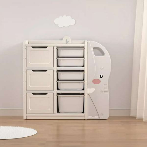 Детский стеллаж с контейнерами Elefun в детскую комнату