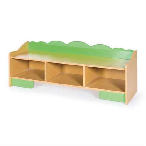 Детская деревянная тумба Yucai для обуви на 3 секции