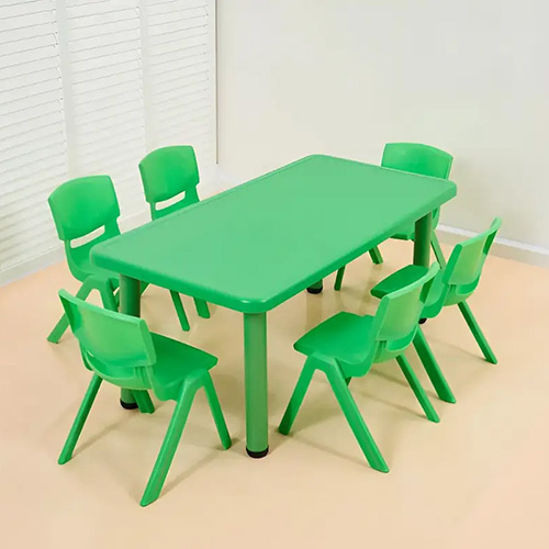 Детский столик со стульями 121х51см Салатовый для детских садов