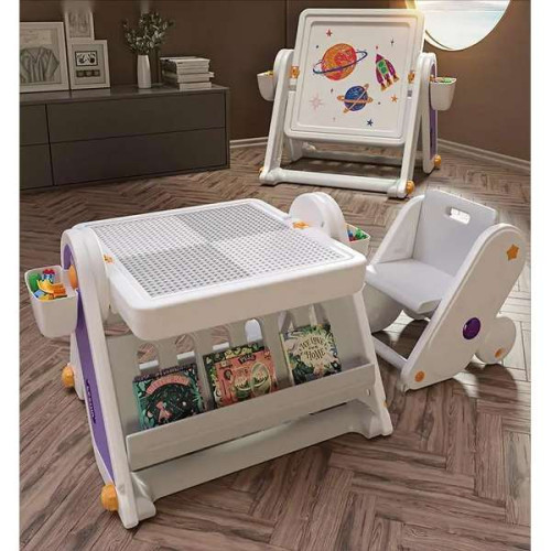 Стол-трансформер 6в1 Cosmo детский складной с конструктором