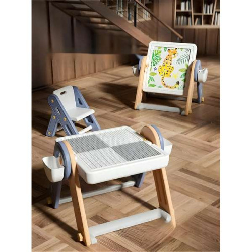 Дитячий стіл-трансформер 6в1 Famy зі стільчиком розкладні Дитячий стіл-трансформер 6в1 Famy зі стільчиком розкладні