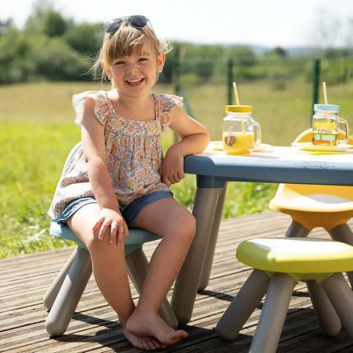 Стул со спинкой детский голубовато-серый 33х33х50 см ✅ хорошие характеристики Стул со спинкой детский голубовато-серый 33х33х50 см ✅ хорошие характеристики