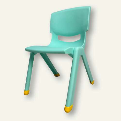Дитячий пластиковий стілець м'ятний Дитячий пластиковий стілець м'ятний