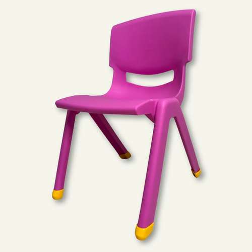 Детский пластиковый стул малиновый