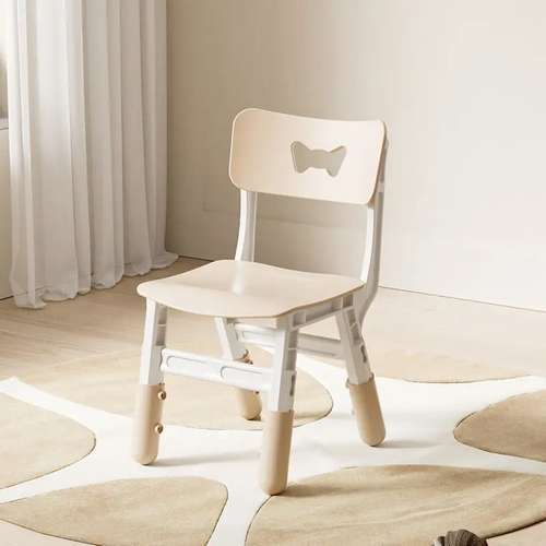 Детский регулируемый пластиковый стул кофейный