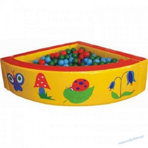 Сухой бассейн угловой 150х150х40 см