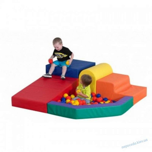 Модульный конструктор Блок-7 с мини бассейном и горкой