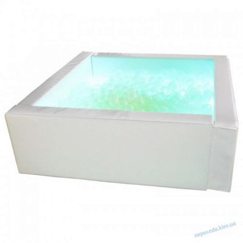 Сухой бассейн с подсветкой белый (без шариков)