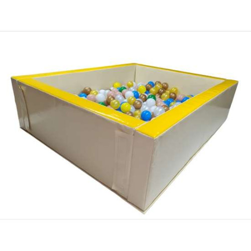 Сухой бассейн "Квадратный" 150см детский игровой без шариков из вторичного поролона