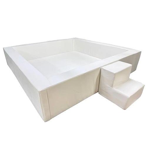 Cухой бассейн 150 м белый, с ступенями детский для сенсорной комнаты