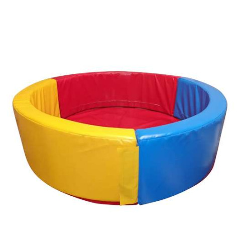 Детский игровой сухой бассейн манеж Круг 150х150х40 см разноцветный