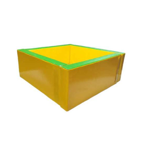 Сухой бассейн из вторичного поролона Квадрат 100х100х40 см детский разноцветный