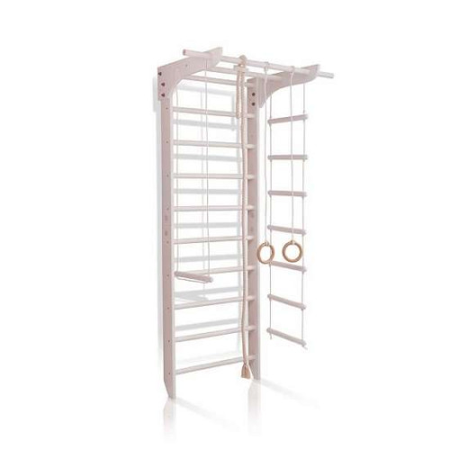 Шведская стенка белая деревянная 1-Lux 1-240 стандартной комплектации Шведская стенка белая деревянная 1-Lux 1-240 стандартной комплектации