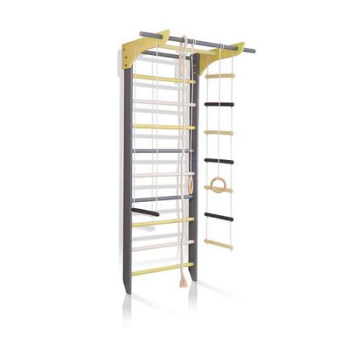 Шведская стенка графитово-белая деревянная 2-Lux 1-240 стандартной комплектации Шведская стенка графитово-белая деревянная 2-Lux 1-240 стандартной комплектации