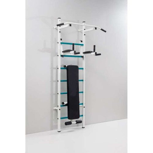 Шведська стінка дитяча посилена з лавою та брусами