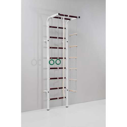 Металлическая шведская стенка Тарзан белая