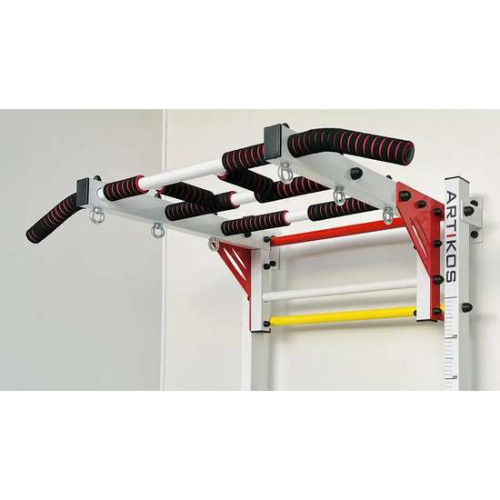 Шведская стенка с турником и брусьями усилена белая с красно-черными элементами – спортивное оборудование ✅ хорошие характеристики Шведская стенка с турником и брусьями усилена белая с красно-черными элементами – спортивное оборудование ✅ хорошие характеристики