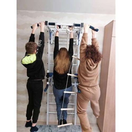 Шведская стенка с турником и брусьями усилена белая с красно-черными элементами – спортивное оборудование ✅ хорошие характеристики Шведская стенка с турником и брусьями усилена белая с красно-черными элементами – спортивное оборудование ✅ хорошие характеристики