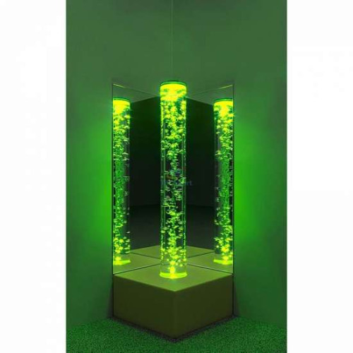 Бульбашкова колона Юніор для сенсорної кімнати з квадратним пуфом