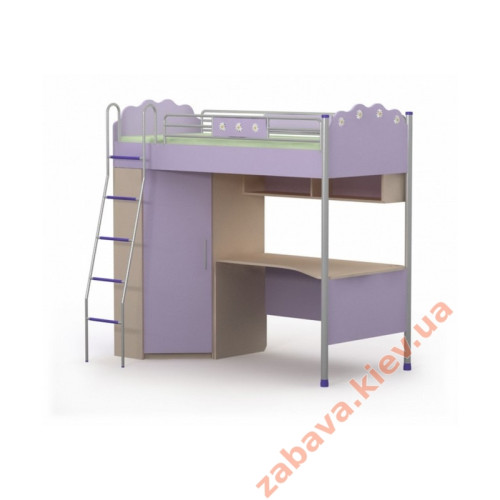 Ліжко-горище + стіл Silvia Si-16-2 дівчинці підлітку