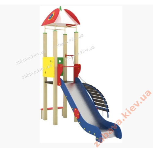 Гірка дитяча із вежею. Ігровий комплекс "Антошка"