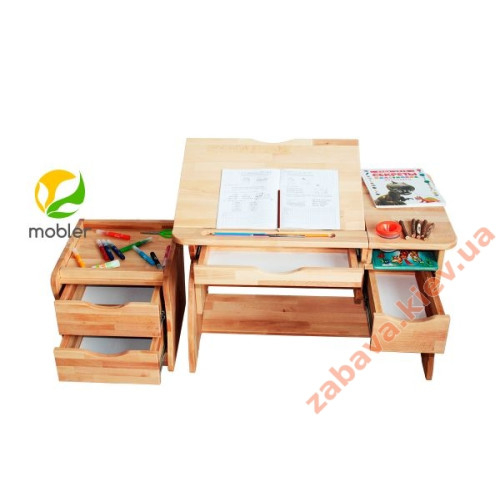 Детская парта растишка Mobler lux 90 см с тумбой ✅ хорошие характеристики Детская парта растишка Mobler lux 90 см с тумбой ✅ хорошие характеристики