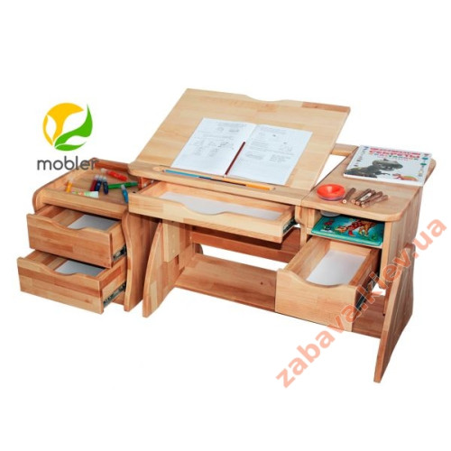Детская парта растишка Mobler lux 90 см с тумбой ✅ хорошие характеристики Детская парта растишка Mobler lux 90 см с тумбой ✅ хорошие характеристики
