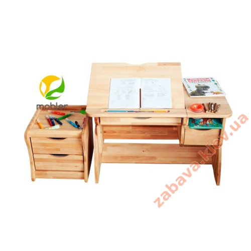 Детская парта растишка Mobler lux 90 см с тумбой ✅ хорошие характеристики Детская парта растишка Mobler lux 90 см с тумбой ✅ хорошие характеристики