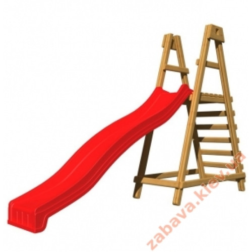 Гірка дитяча із дерева на майданчик "Забава-2" Sportbaby Гірка дитяча із дерева на майданчик "Забава-2" Sportbaby