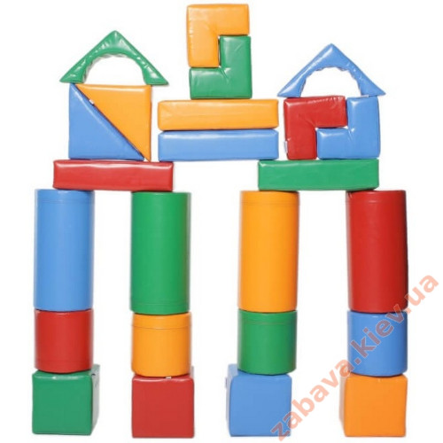 Модульный детский конструктор «Строитель - 3 Мини»