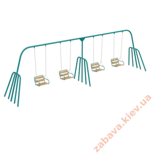 Детская четырехместная качеля "Осьминог" на площадку