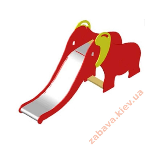 Дитяча Гірка "Слон" металева на вулицю у двір