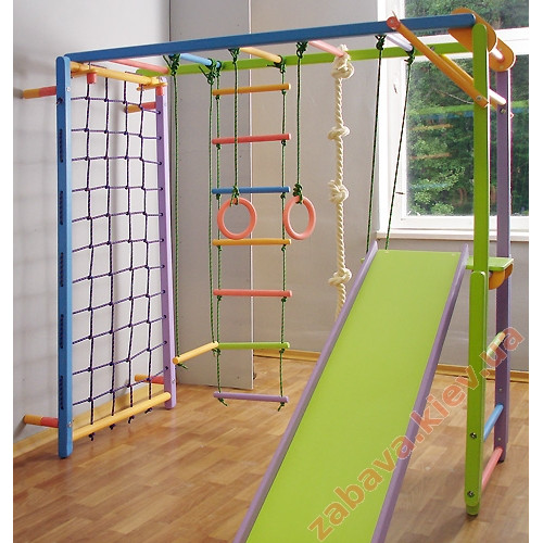 Детский уголок Лиана с рукоходом цветной + гамак