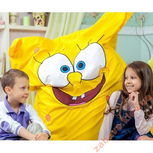 Детское кресло-мешок Спанч Боб ✅ хорошие характеристики Детское кресло-мешок Спанч Боб ✅ хорошие характеристики