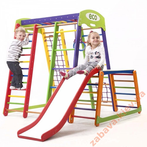 Спортивний комплекс для дому Акварелька Plus 1-1 купити за ціною 10 290 грн. Спортивний комплекс для дому Акварелька Plus 1-1 купити за ціною 10 290 грн.